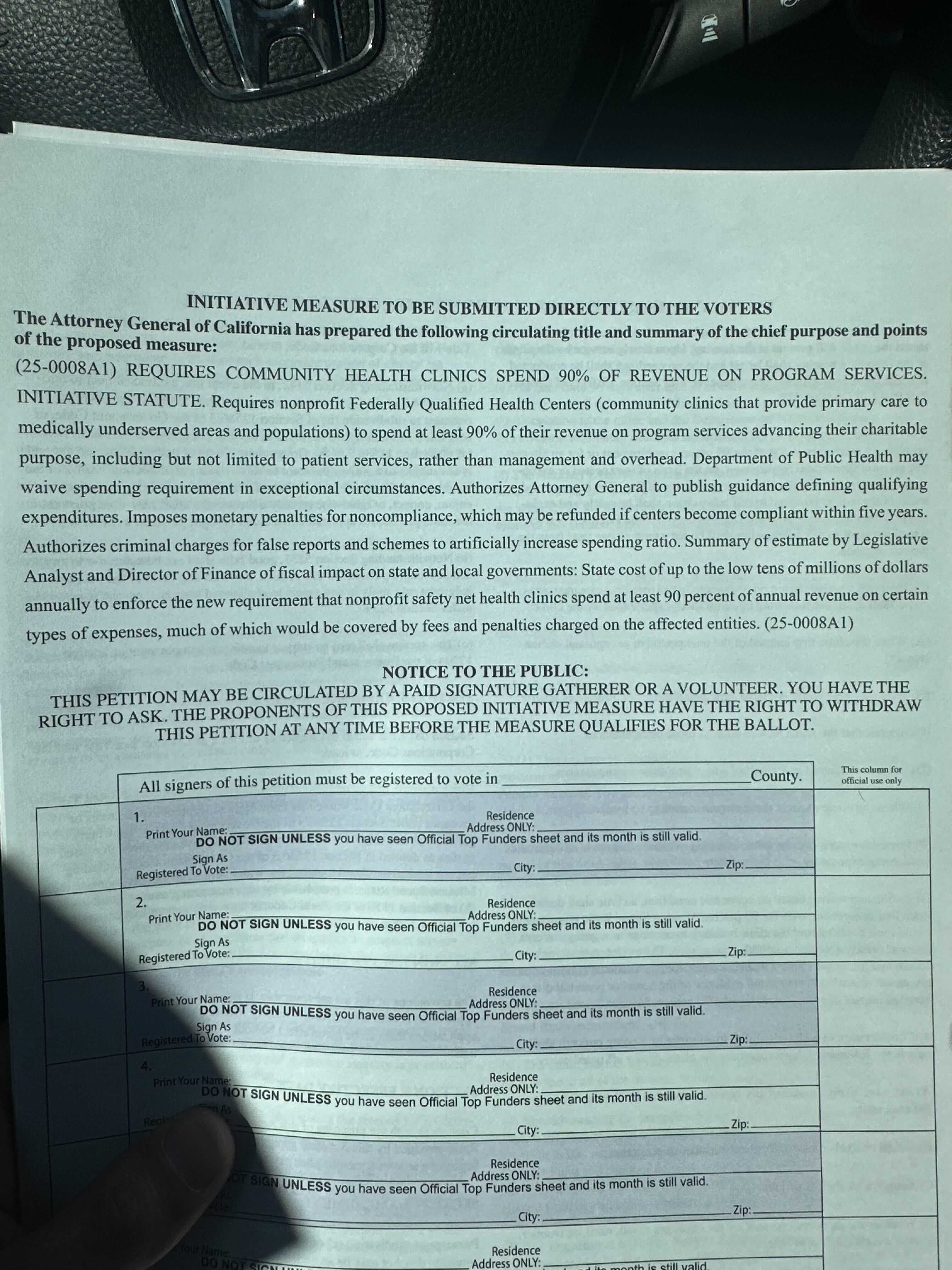 Petition 25-0008A1 document