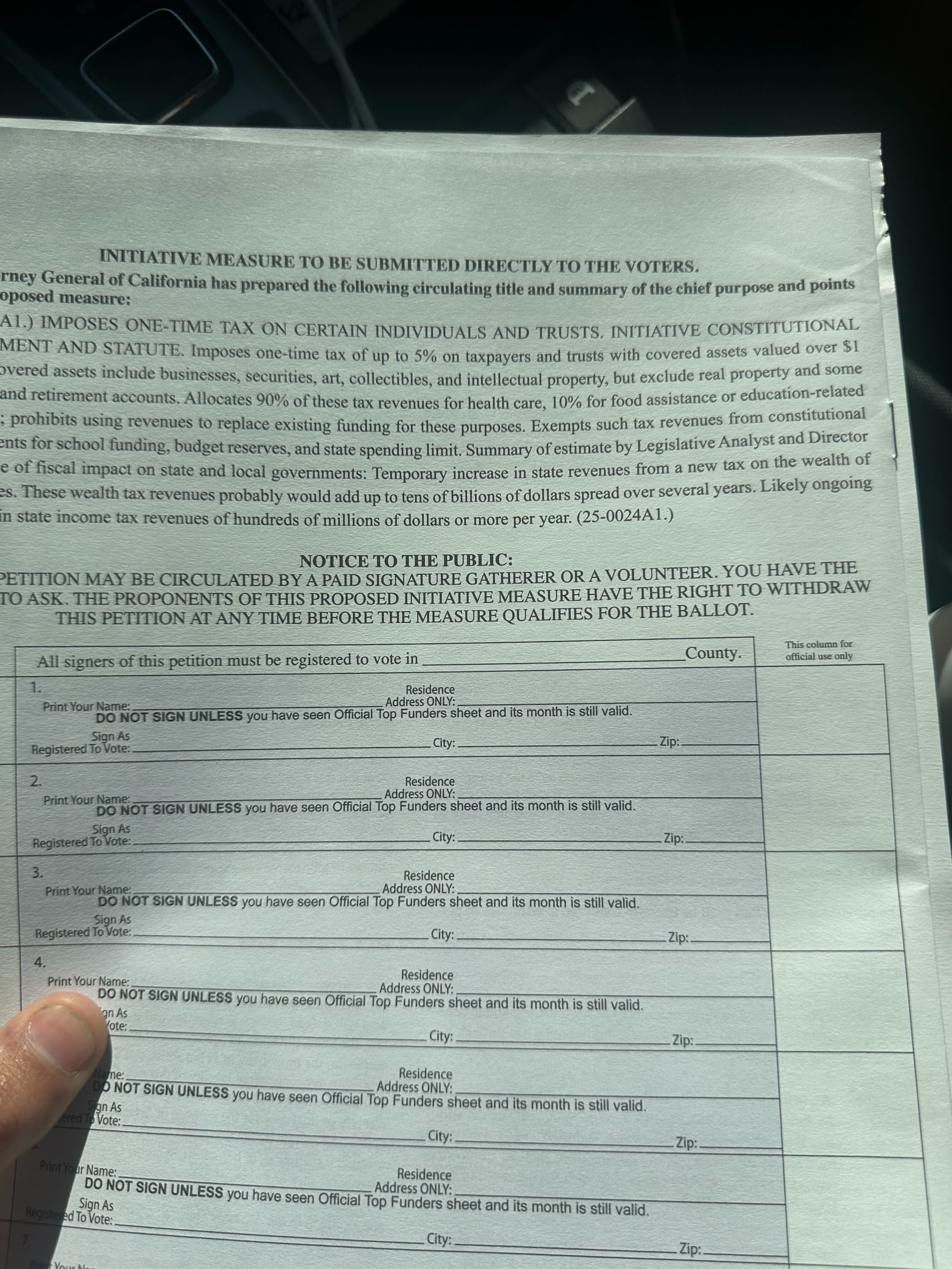 Petition 25-0024A1 document