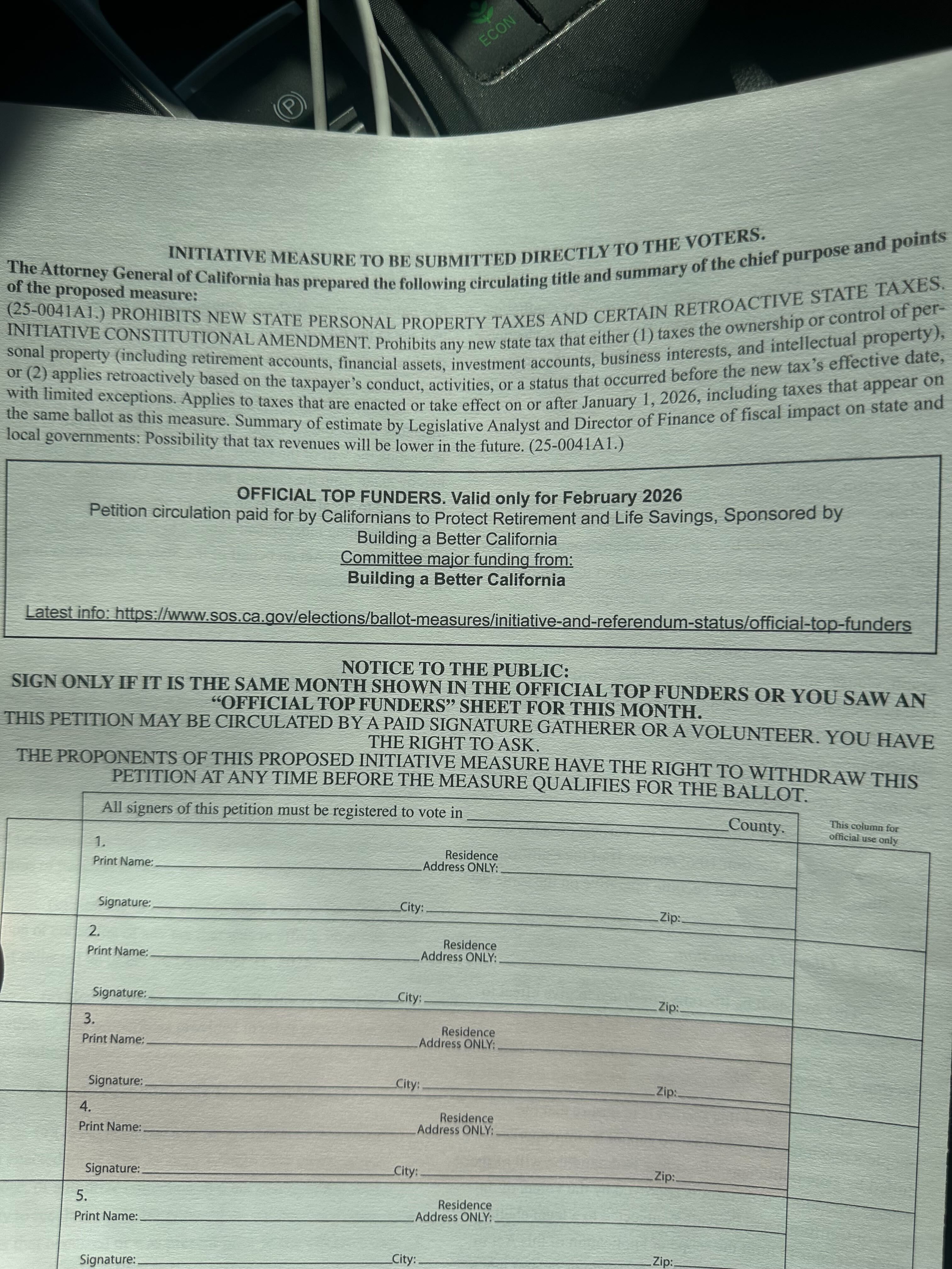 Petition 25-0041A1 document